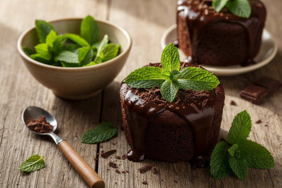 Menta cioccolato in ricetta